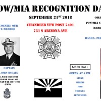 POW/MIA Remembrance DAY 2018 POST 7401 Chandler Arizona